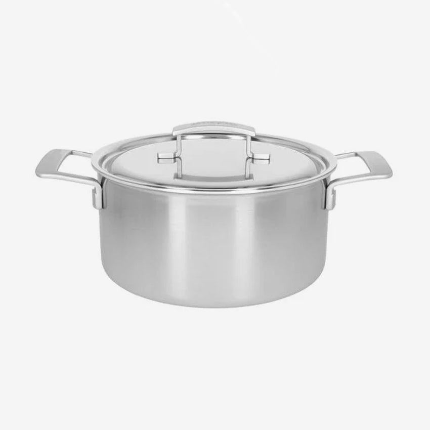 Demeyere 5.2L Stainless Steel Sauce Pot with Lid - Professional Grade Cookware for Home & Restaurant Use - Perfect for Sauces, Soups & Stews