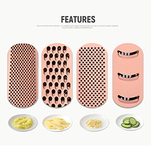 4-Sided Stainless Steel Cheese Grater & Vegetable Slicer - 9.2 Inch Large Box Grater for Parmesan, Veggies, Ginger, Fruits (Gold) - Perfect for Kitchen Prep, Salad Making & Meal Prepping