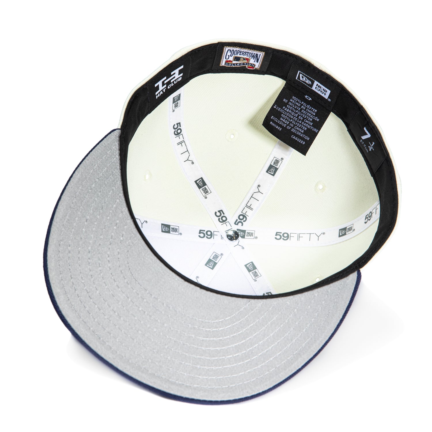 New Era 59Fifty Tampa Bay Rays MLB Jersey Snapback Hat - White & Light Navy Baseball Cap for Men & Women - Perfect for Games, Sports Events & Casual Wear