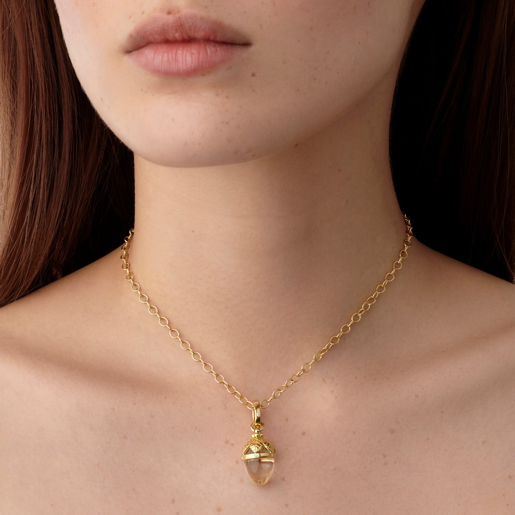 Temple St. Clair Arcadia Amulet Necklace - 18K Gold Plated Elegant Pendant for Women | Perfect for Weddings, Parties & Everyday Luxury Jewelry