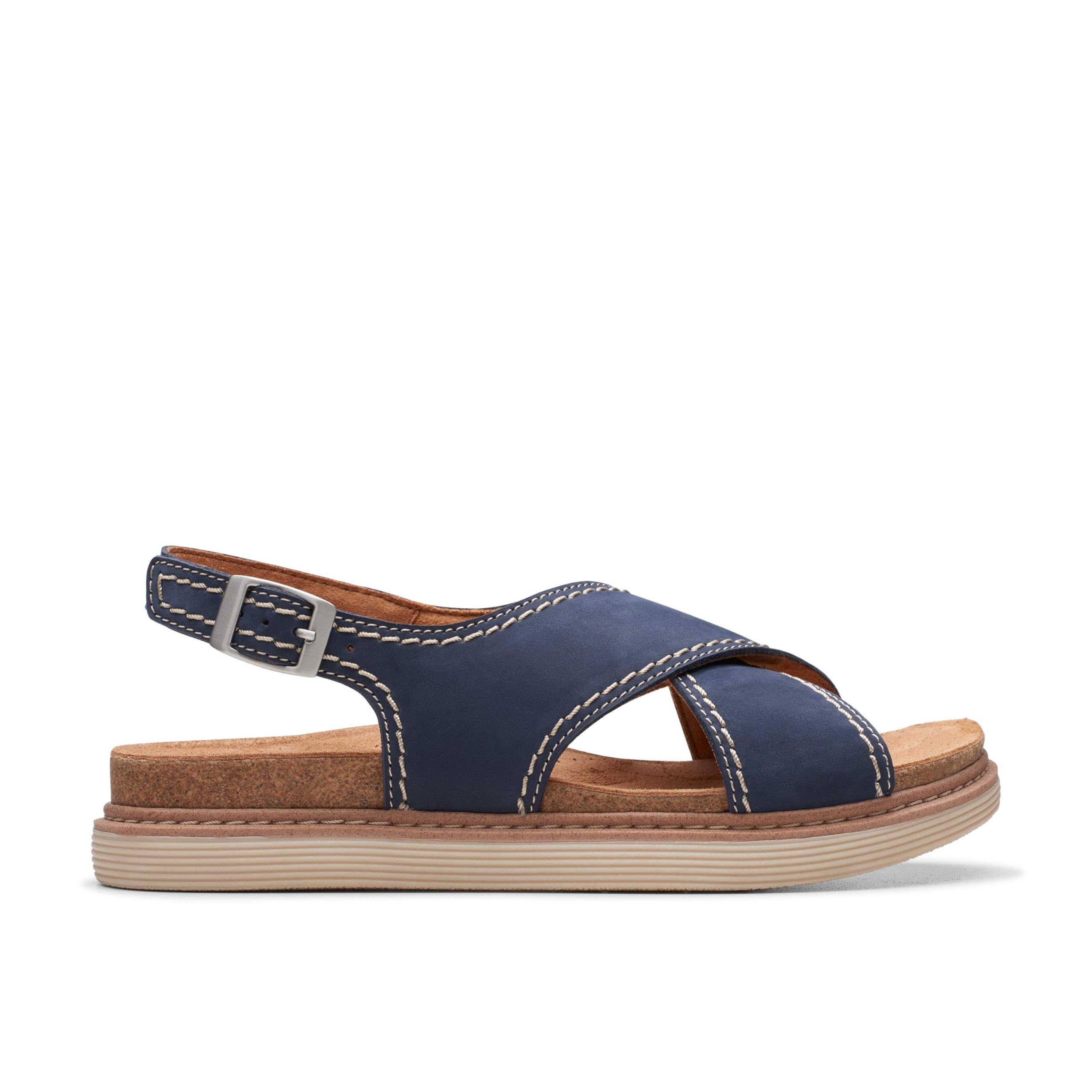 Clarks Women's Comfortable Slingback Sandals - Breathable & Supportive Casual Shoes for Walking, Work & Summer Outfits