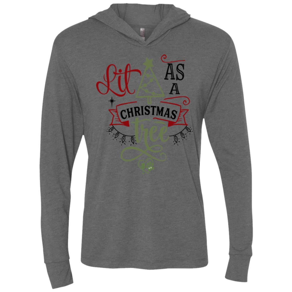 WineyBitches.Co Unisex Tri-Blend Long Sleeve Hooded T-Shirt - Soft & Comfortable for Casual Wear, Lounge & Outdoor Activities