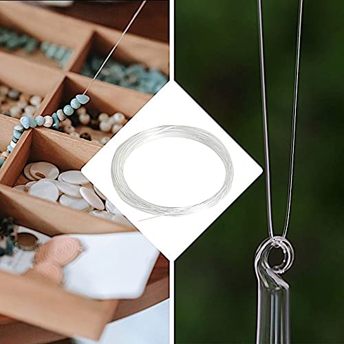 9ft Clear Hanging Plastic Craft Wire for DIY Wedding Decorations, Party Supplies, Home & Birthday Decor - BalsaCircle Craft Wire for Floral Arrangements, Gift Wrapping & Event Decorations