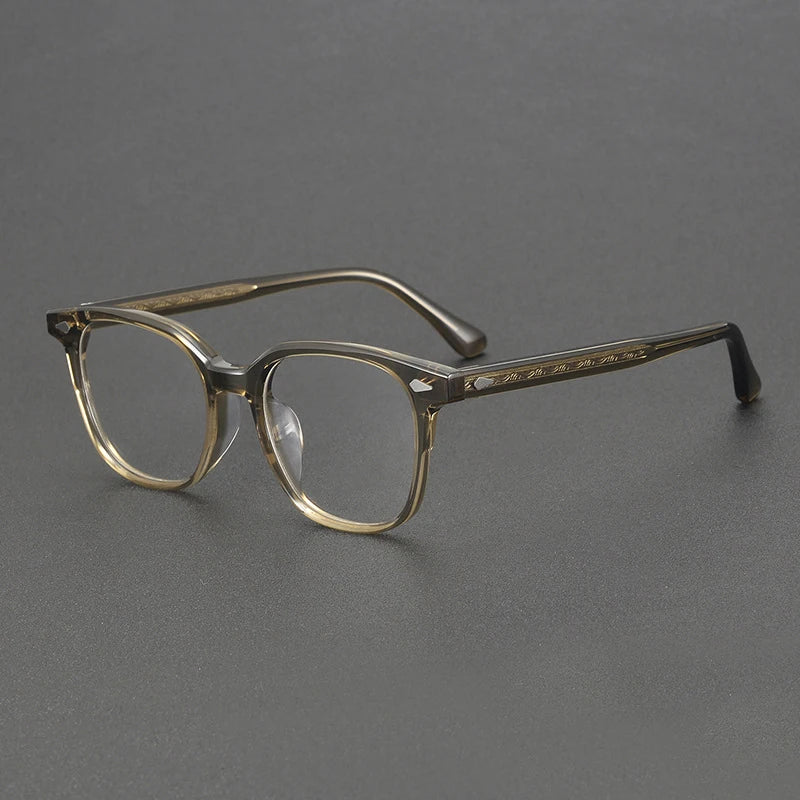 Stylish Black Unisex Square Acetate Eyeglasses Frame 8099 - Perfect for Work, Reading & Fashion Accessories