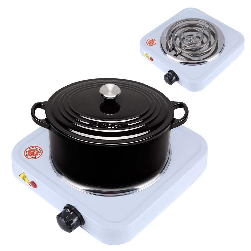220V 1000W Electric Stove Burner - Portable Induction Cooktop for Kitchen, Coffee Heating & Cooking - Perfect for Dorms, Camping & Small Apartments