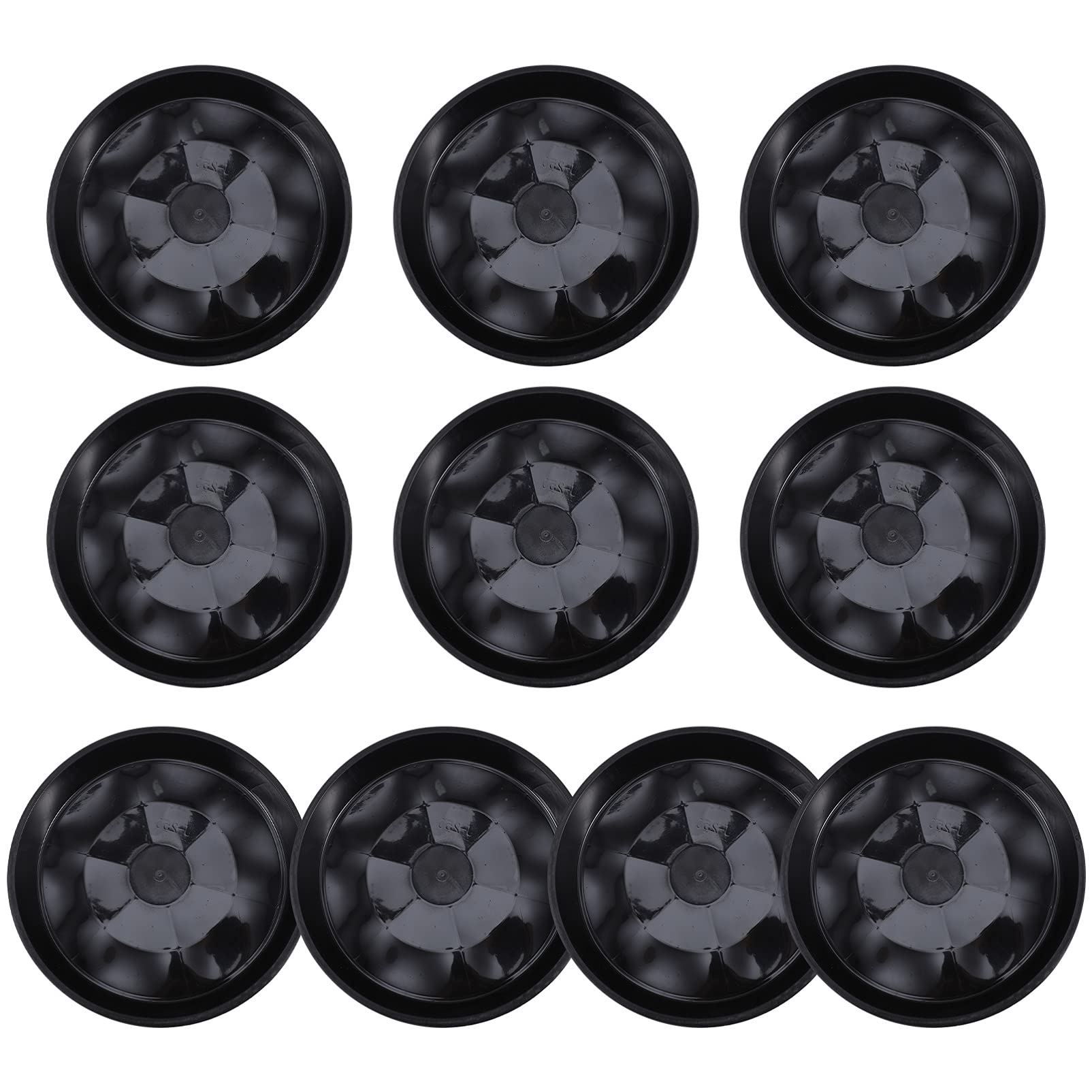 Yardwe 10-Pack Plastic Plant Saucers - 6 Inch Round Cactus Planter Drip Trays, Flower Pot Base Dishes for Indoor & Outdoor Plants - Perfect for Windowsills, Balconies, Greenhouses and Garden Drainage