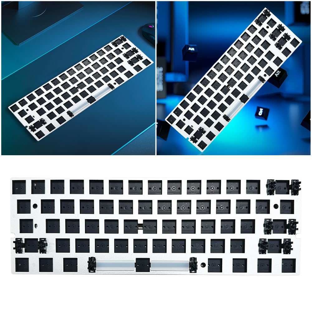LYEAA RGB Wired Gaming Keyboard - Hot Swappable Mechanical PCB, Customizable Backlit Keyboard for PC Gamers | Perfect for Esports, Streaming & Late Night Gaming Sessions