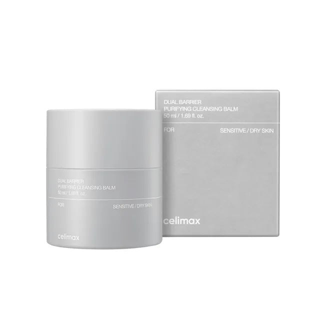 Celimax Dual Barrier Purifying Cleansing Balm 50ml - Gentle Makeup Remover & Deep Cleanser for Sensitive Skin - Perfect for Daily Skincare Routine & Travel