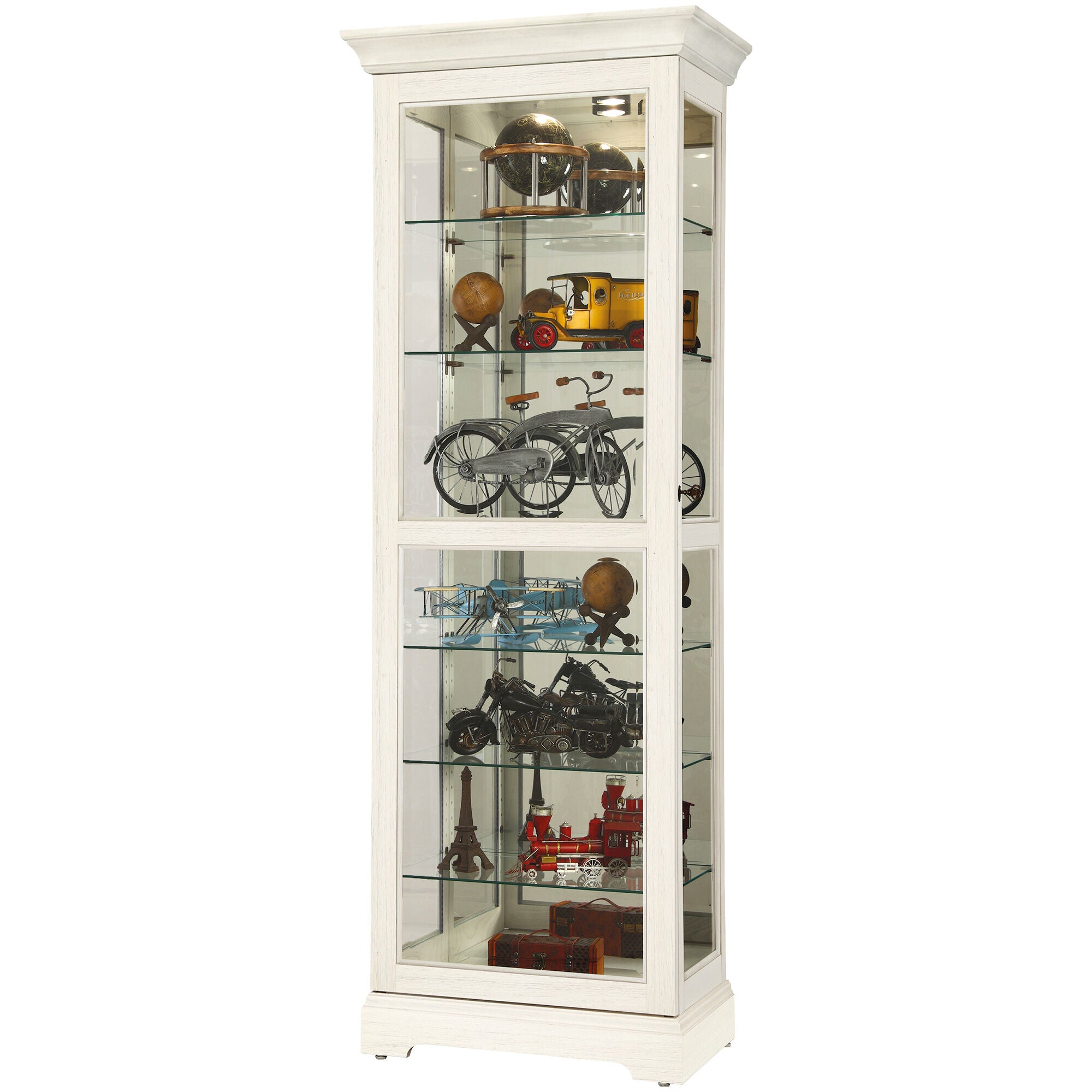 Martindale Curio Cabinet - Glass Display Case for Collectibles & Home Decor - Perfect for Showcasing Antiques, China, and Memorabilia in Living Rooms & Dining Rooms