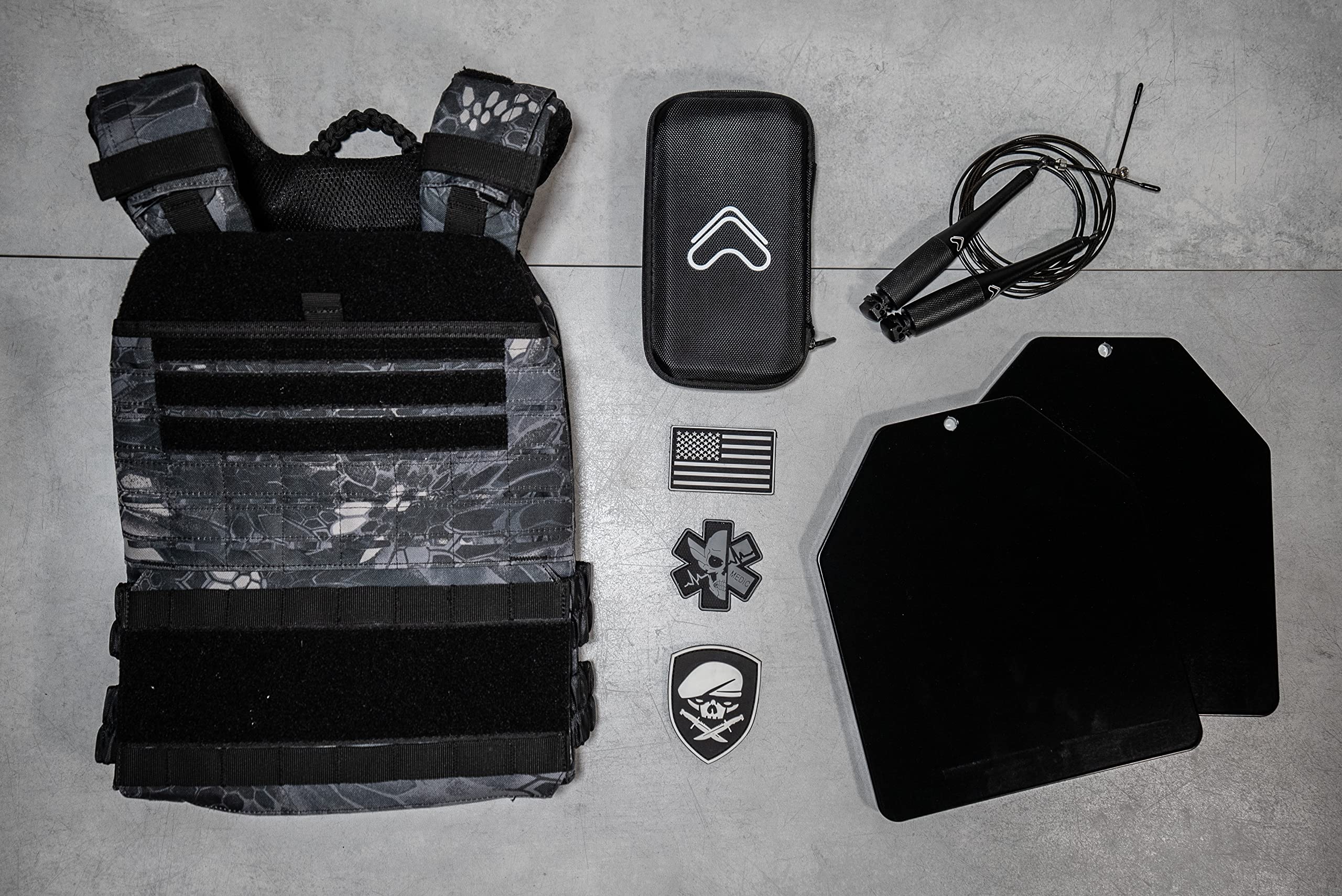 Tribe WOD Weight Vest Plates 5.75-13.75lb | Premium Steel Plate Carrier Weights for CrossFit, HIIT, Running & Strength Training | Adjustable Weight System for Fitness & Military Training | Perfect for Home Gym, Outdoor Workouts & Tactical Exercises