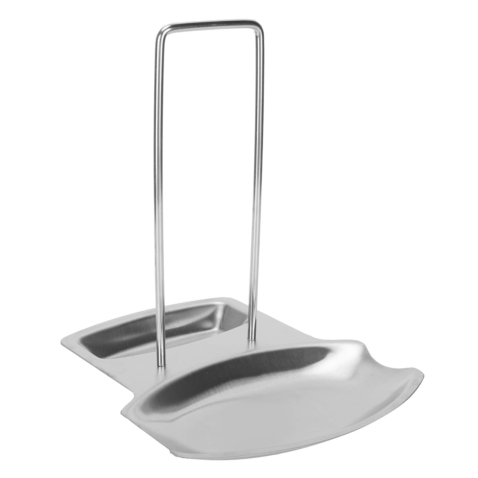 Stainless Steel Spoon Rest & Pot Lid Holder - Kitchen Utensil Organizer for Cooking Spoons, Lids, Pans - Space Saving Storage Solution for Stovetop & Countertop - Perfect for Small Kitchens & Home Chefs