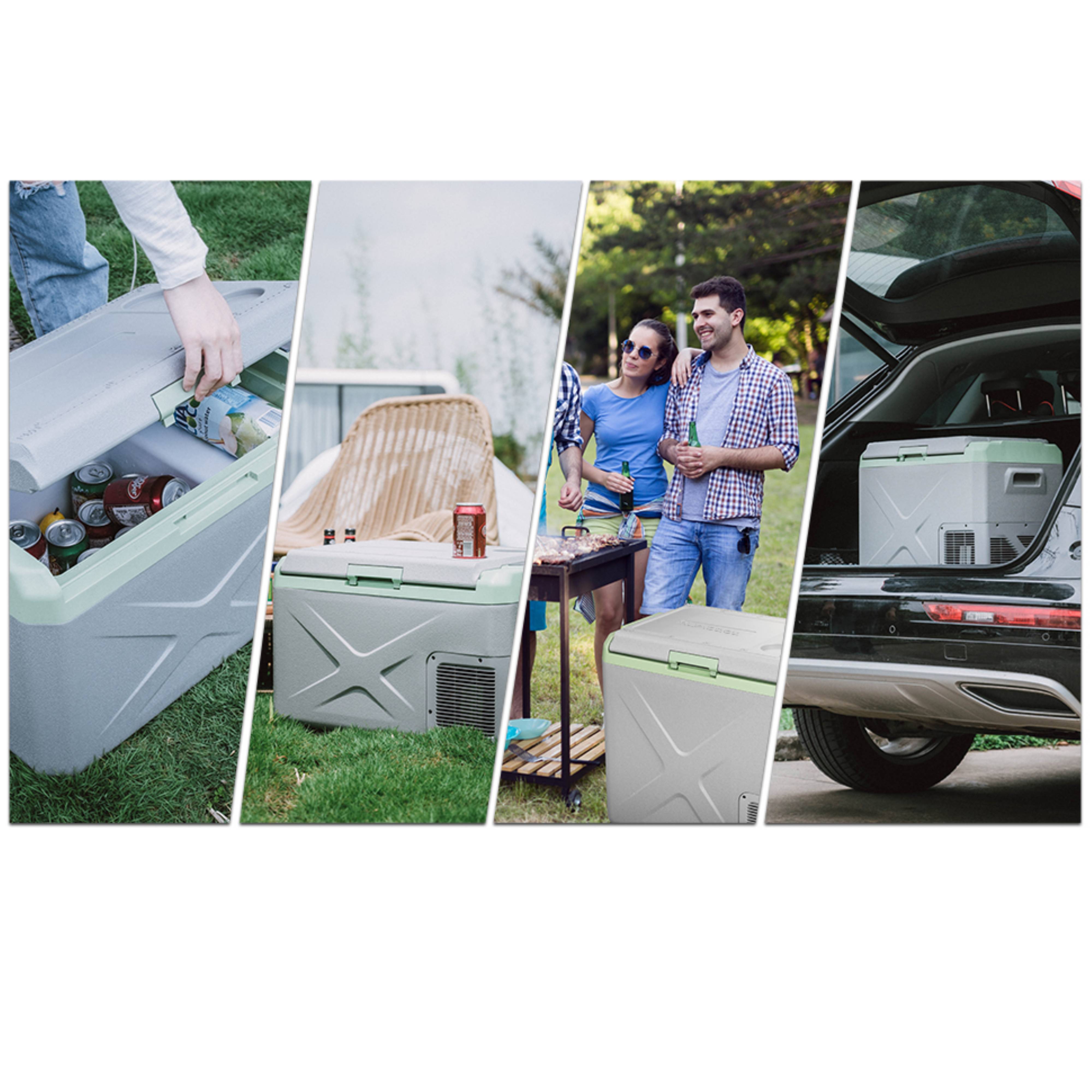 Alpicool X40 12V Portable Car Refrigerator Freezer - 40 Quart Electric Cooler for Road Trips, Camping & Tailgating - Certified Refurbished