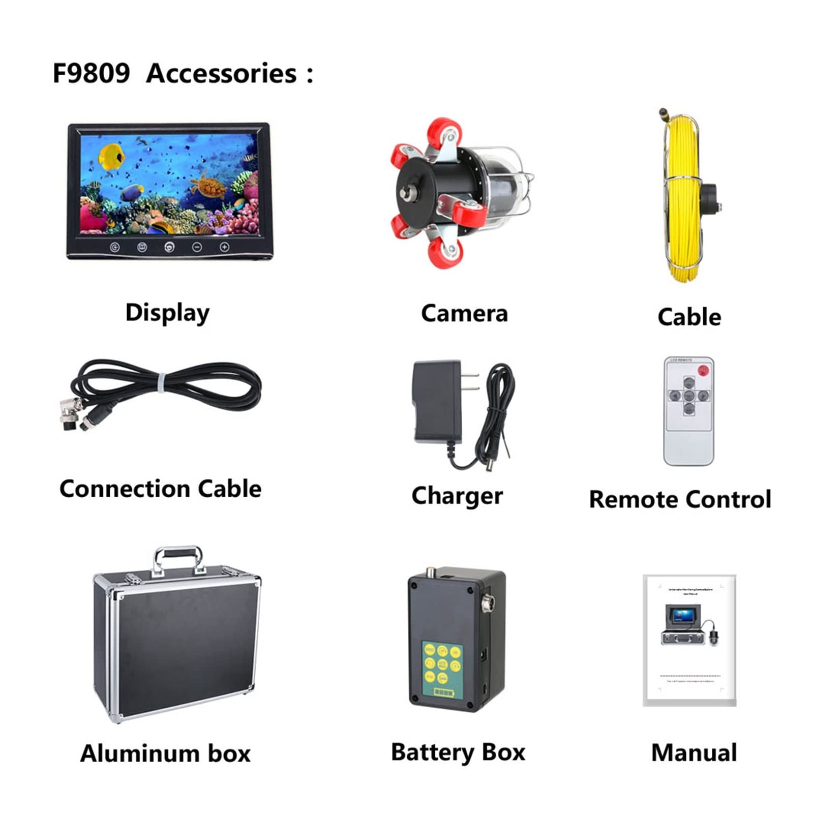 9 Inch Industrial Endoscope with 360° Rotating Camera - 30M Waterproof Pipe Inspection Camera for Drain, Sewer & Pipeline - Detachable Snake Camera with Carrying Case | Perfect for Plumbing, HVAC & Automotive Repairs