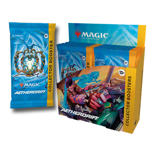 Magic: The Gathering Aetherdrift Collector Booster Box - 12 Packs of Rare MTG Cards for Collectors & Players | Perfect for Tournaments, Game Nights & Gift Giving