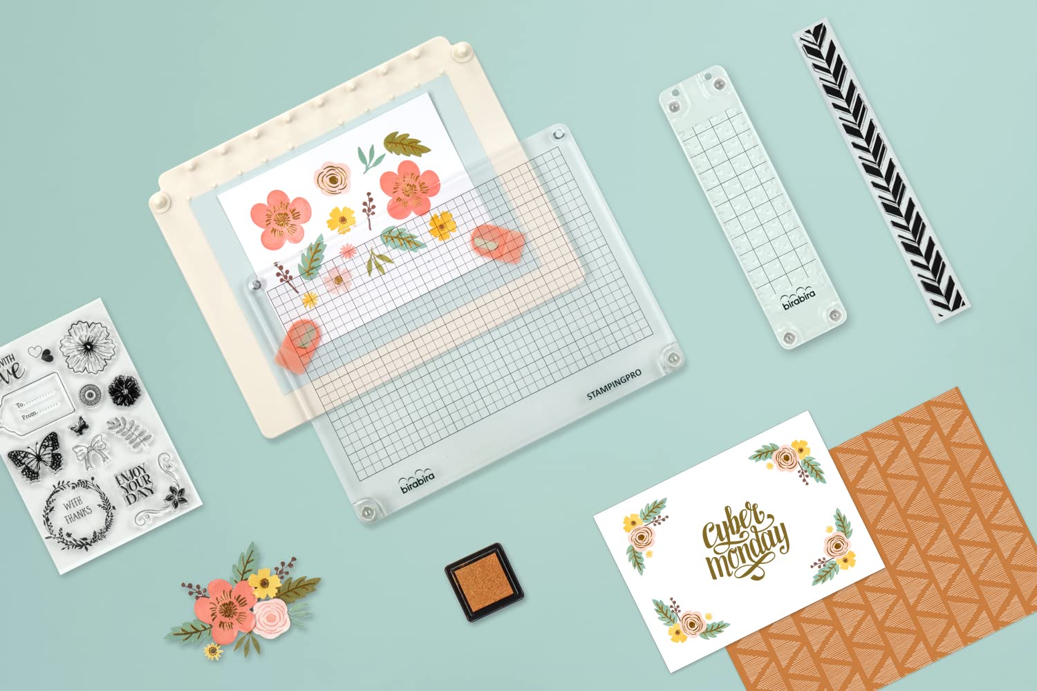 Precision Craft Stamp Platform Tool for Accurate DIY Stamping - Perfect for Scrapbooking, Card Making & Paper Crafts