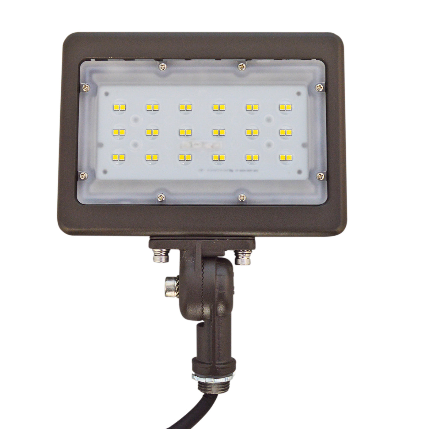 30W LED Flood Light with Knuckle Mount - UL Listed Waterproof Landscape Lighting for Garden, Yard, and Outdoor Security