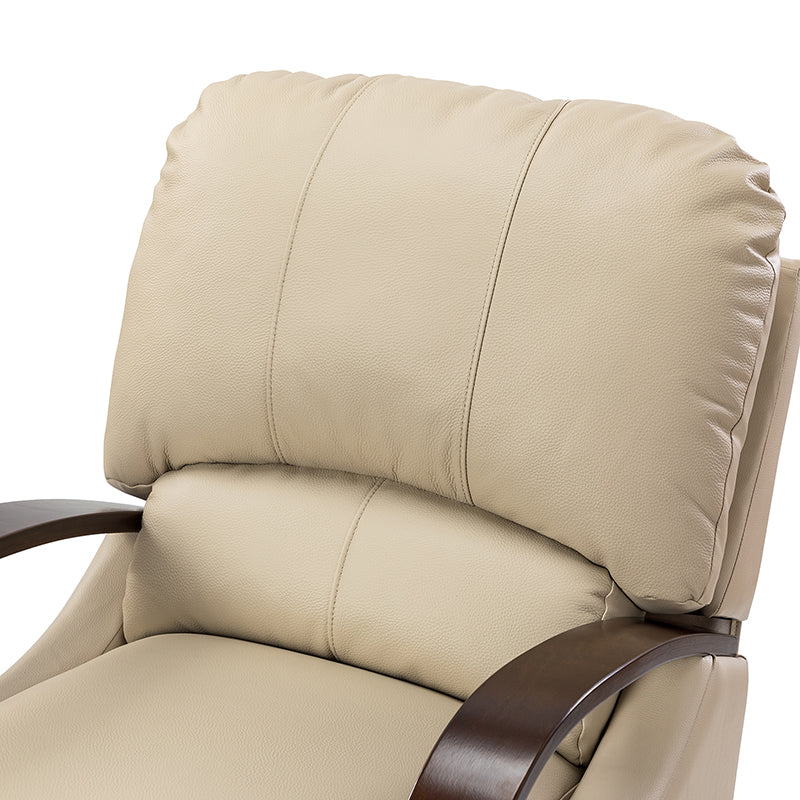 Melissa Genuine Leather Manual Recliner Chair - Handcrafted Full Grain Leather Living Room Recliner with Smooth Manual Mechanism, Perfect for Home Theater, Gaming, and Relaxation