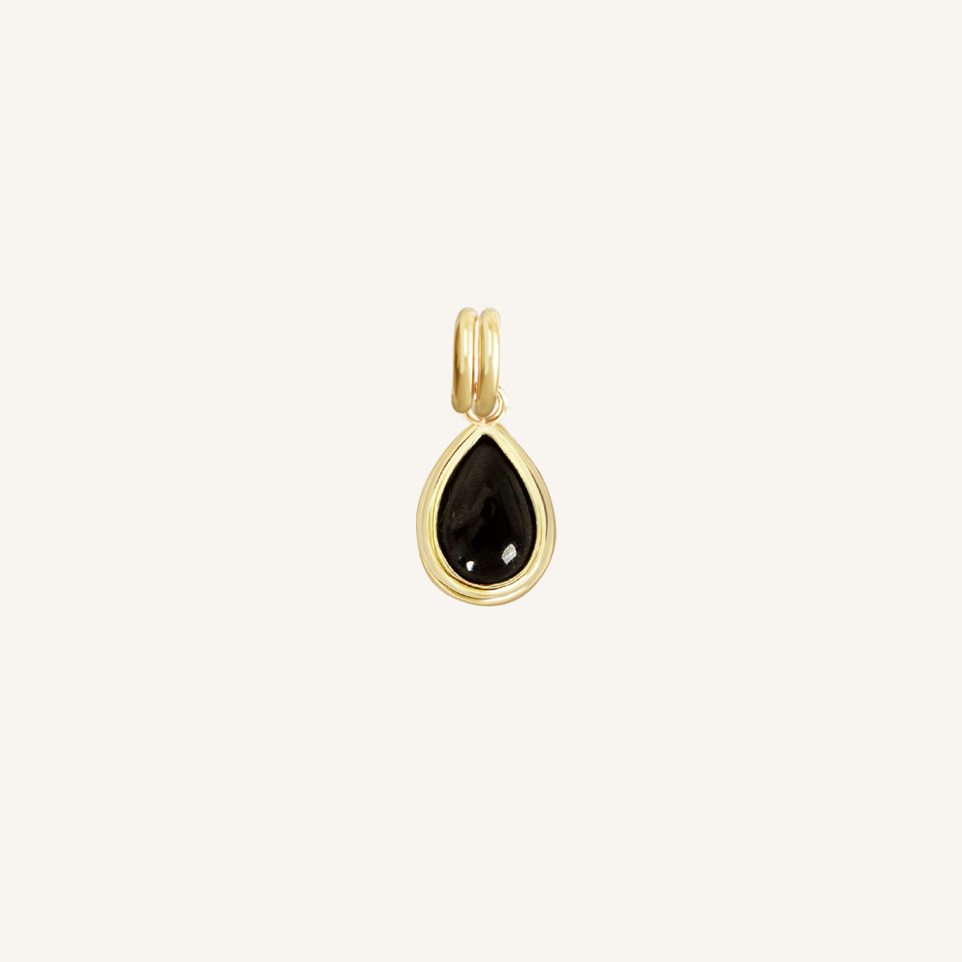 Black Onyx Trove Charm - Elegant Gemstone Jewelry for Women | Perfect for Gift Giving, Meditation & Spiritual Healing