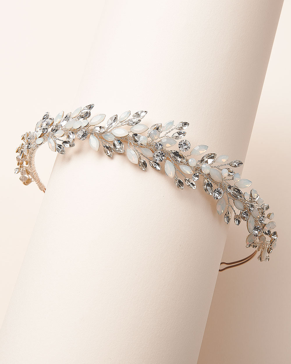 Anastasia Opal Crystal Headband for Women - Elegant Hair Accessories for Weddings, Parties & Special Occasions