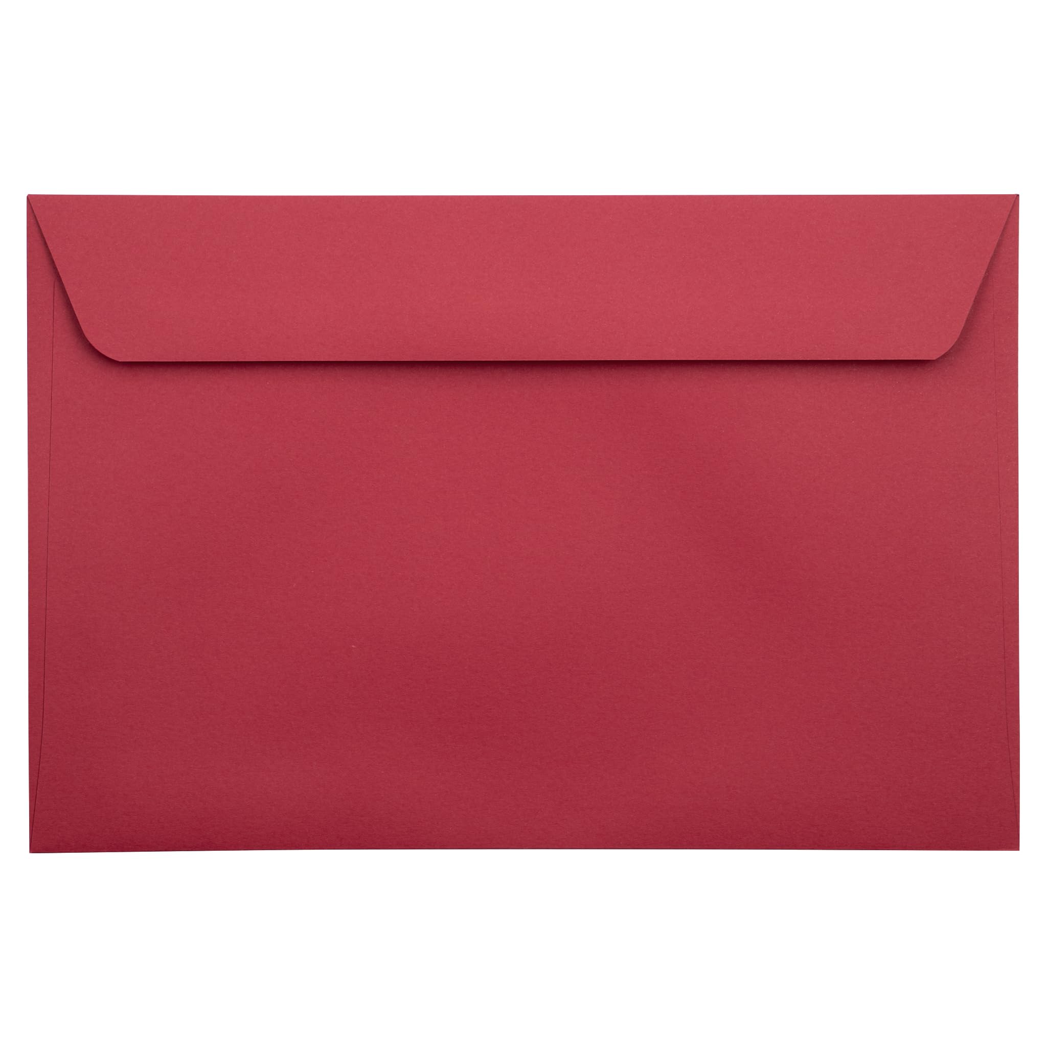 LUXPaper 6 x 9 Full Face Window Envelopes - Ruby Red | 80lb. Premium Text Paper | 1000 Pack (1,000 Qty) | Ideal for Business Mailing, Invoices & Wedding Invitations