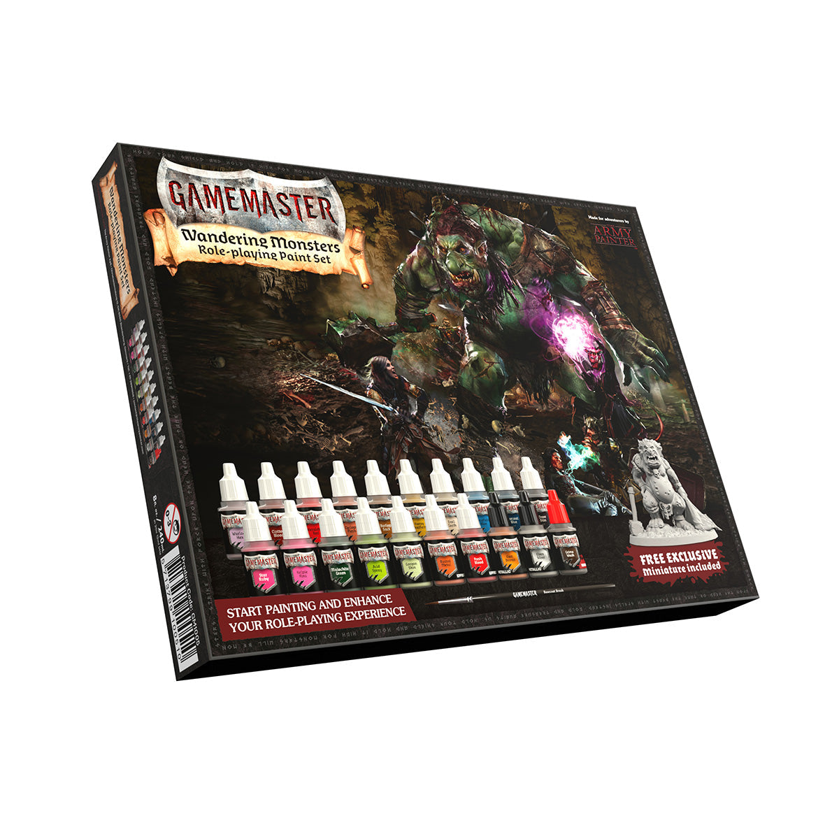 Gamemaster Wandering Monsters Paint Set - Premium Miniature Paint for Tabletop RPGs & Wargaming - Perfect for Dungeons & Dragons, Warhammer & Fantasy Miniatures