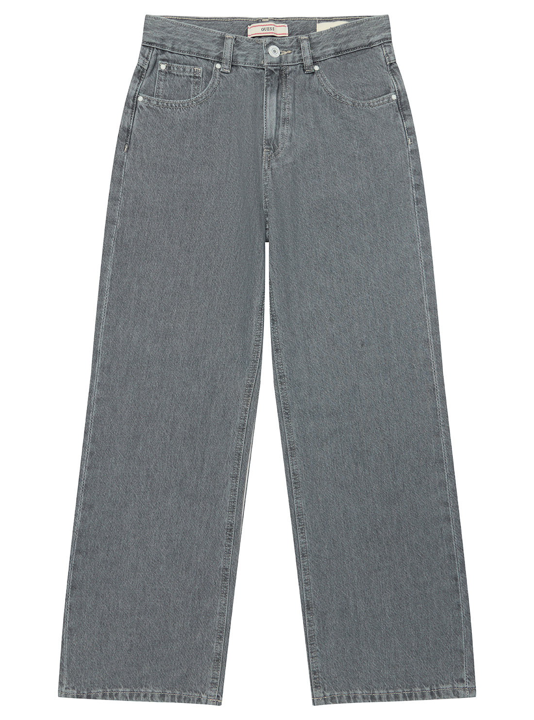 Vintage 90s Grey Rigid Denim Jeans for Men & Women - High Waist Straight Leg Distressed Denim Pants (Size 7-16) | Perfect for Casual Wear, Street Style & Retro Fashion Outfits