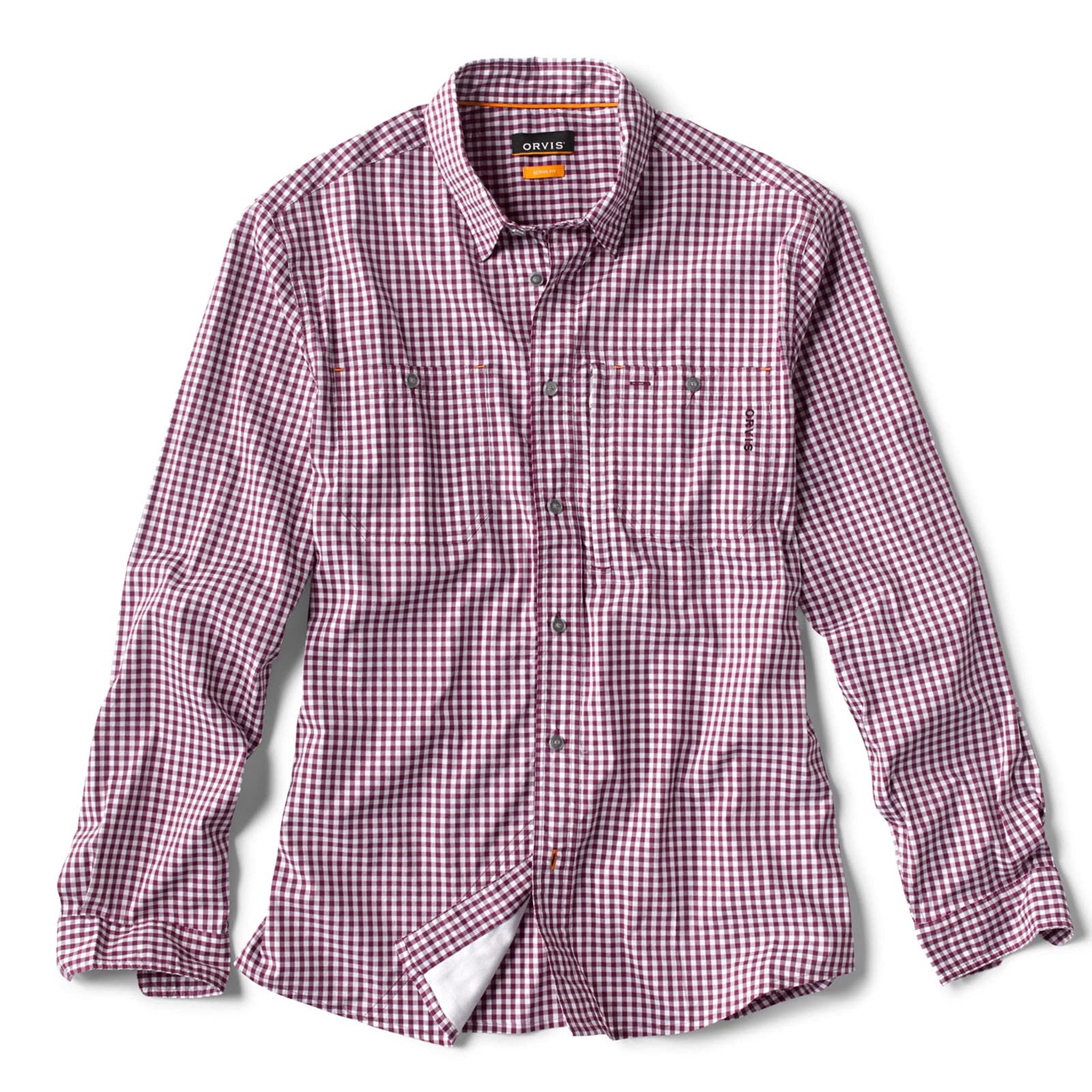 Orvis Men's River Guide Shirt - Quick-Dry Fishing Shirt with UPF 50+ Sun Protection, Lightweight & Breathable for Outdoor Adventures, Hiking, and Camping