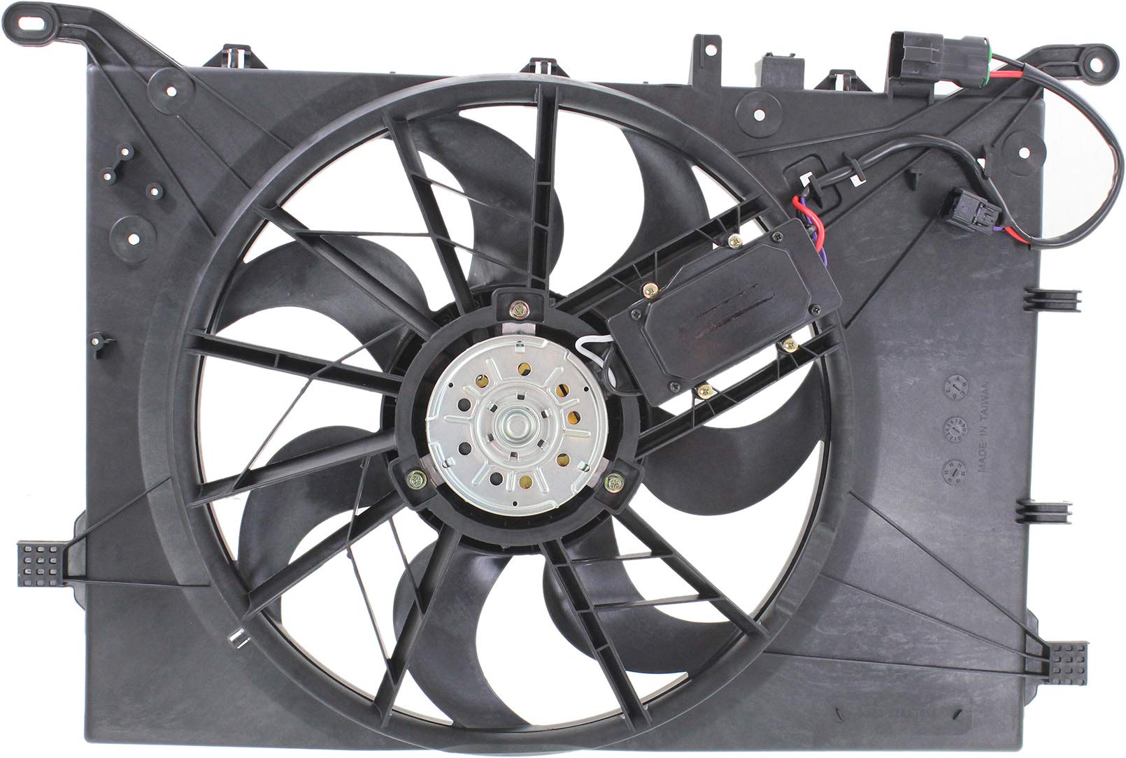 Go-Parts Radiator Fan Assembly for Volvo S60 V70 2001-2003 & S80 with/without Turbo - Includes Control Module - Direct Replacement for 2002 2003 Models - Perfect for Cooling System Repair and Maintenance