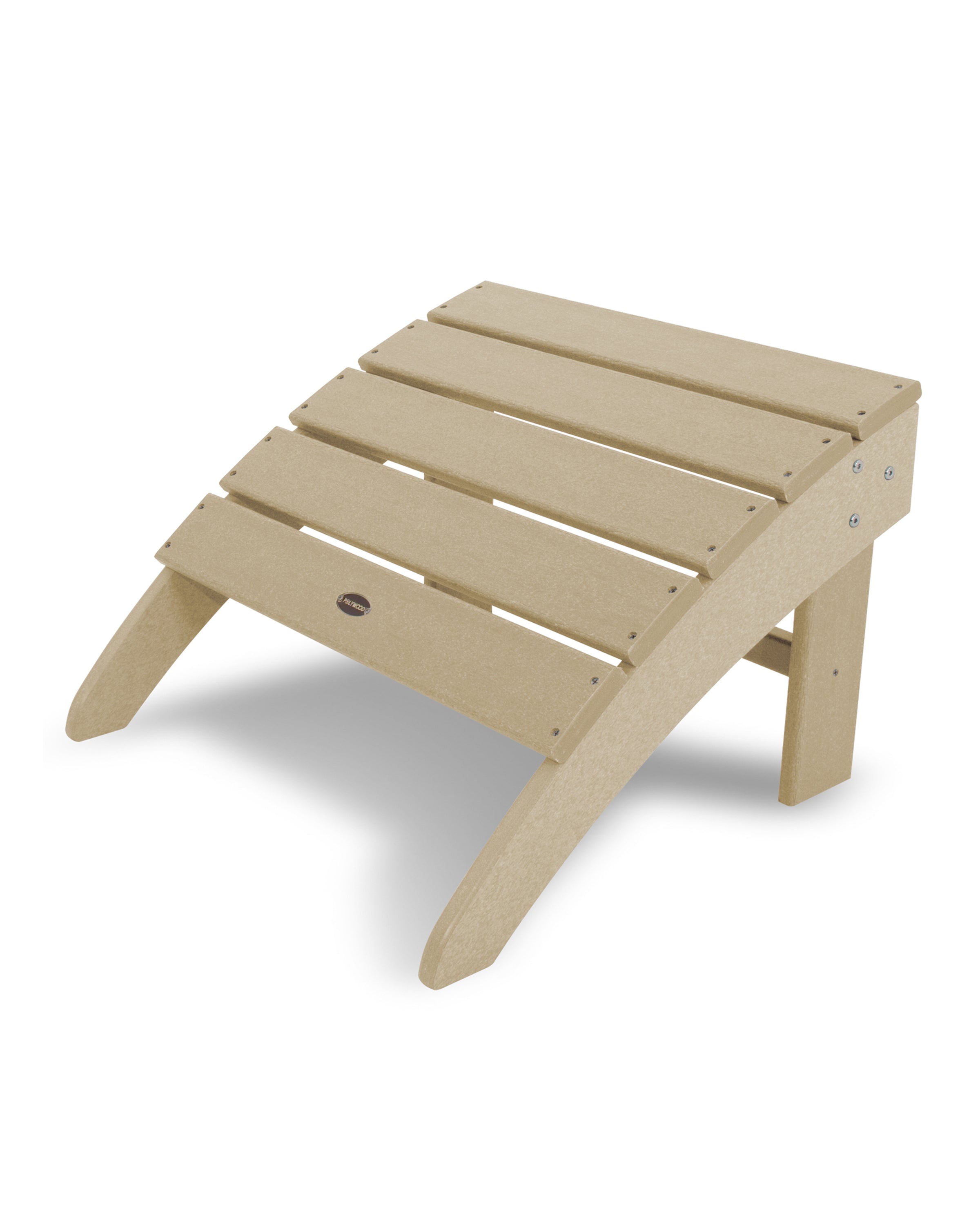 POLYWOOD South Beach Adirondack Ottoman - Outdoor Patio Furniture, Weather-Resistant Plastic Adirondack Chair Footrest - Perfect for Poolside, Garden, Deck & Backyard Relaxation