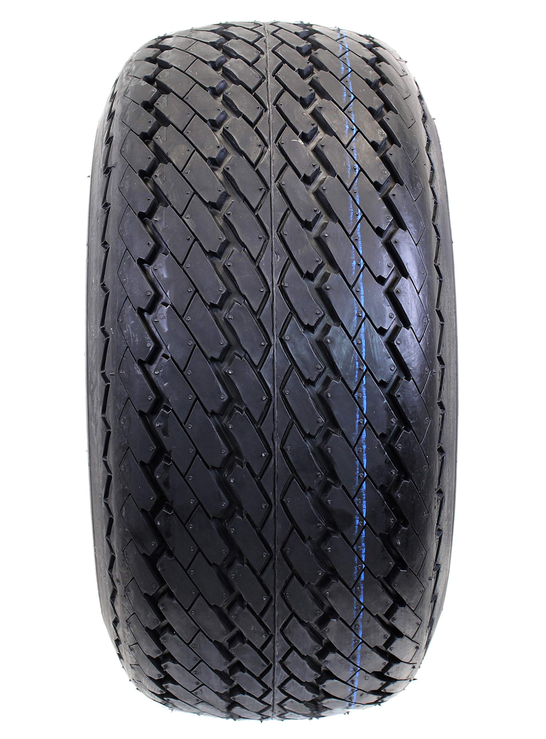 18x8.50-8 Golf Cart Tires and Rims Set of 4 - 4 Lug White Wheels for Club Car, EZGO & Yamaha - Perfect for Golf Courses, Resorts & Gated Communities