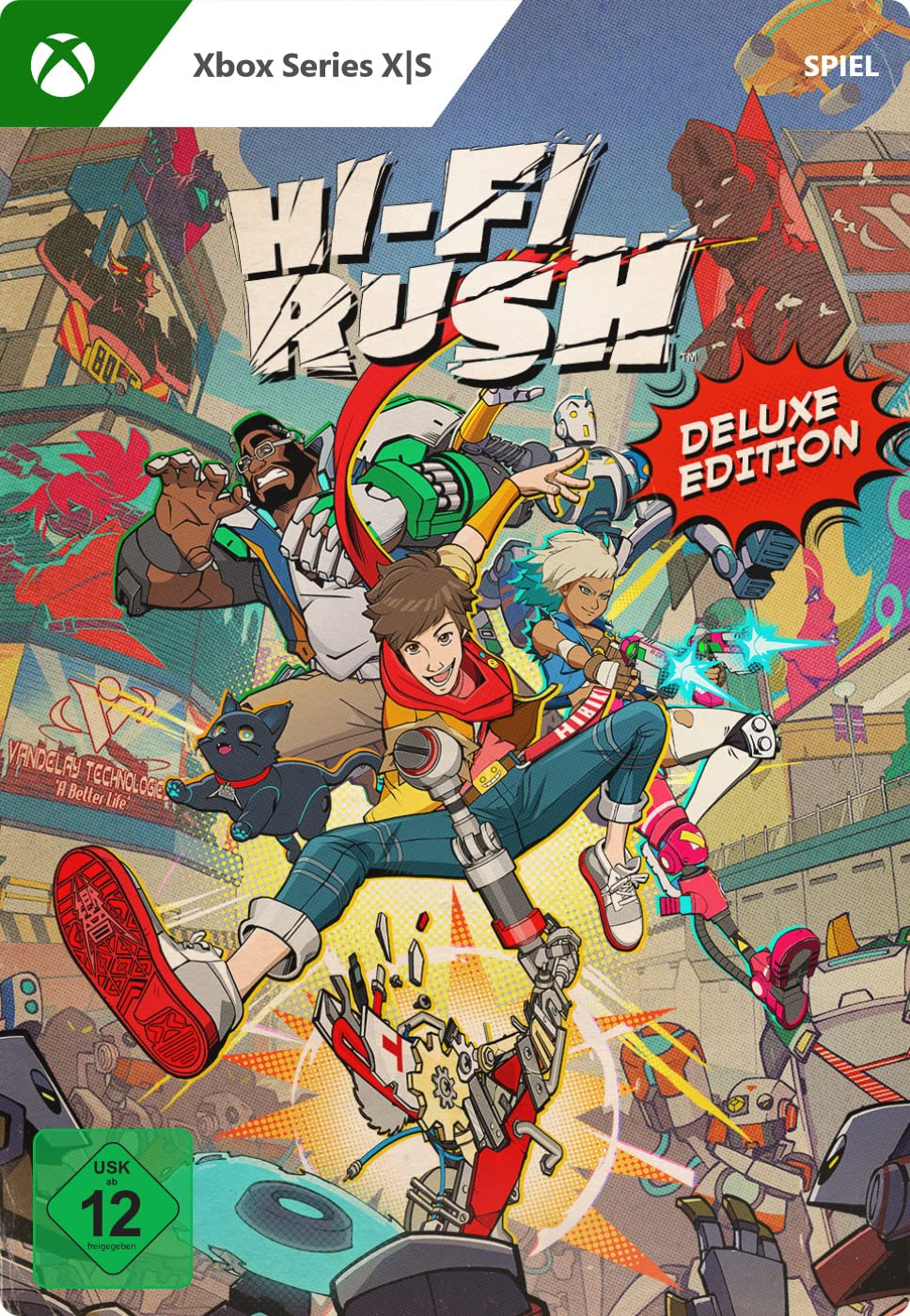 Hi-Fi RUSH Deluxe Edition - Xbox Series X|S Digital Download Code | High-Resolution Rhythm Action Game for Music Lovers & Gamers | Perfect for Party Play & Solo Gaming Sessions