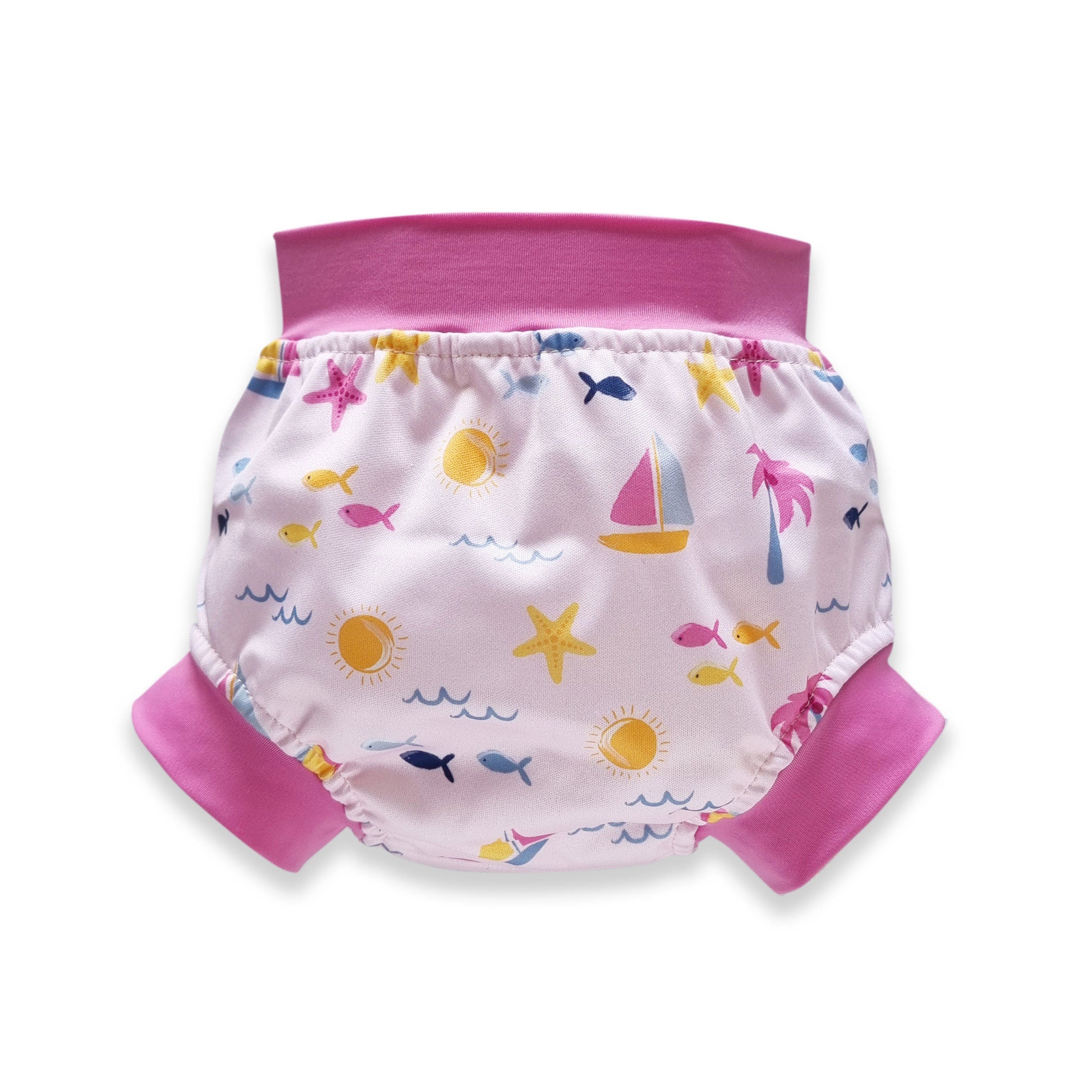 PLUM Swim Diaper for Babies & Toddlers - Maui Pink | Reusable Swim Nappy for Pool, Beach & Water Play | Comfortable & Leak-Proof Design