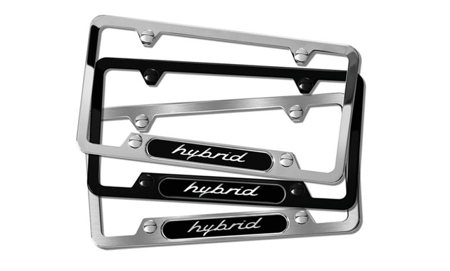 Porsche License Plate Frame - Durable Hybrid Design for Cars, SUVs & Trucks - Perfect for Porsche Enthusiasts & Car Lovers