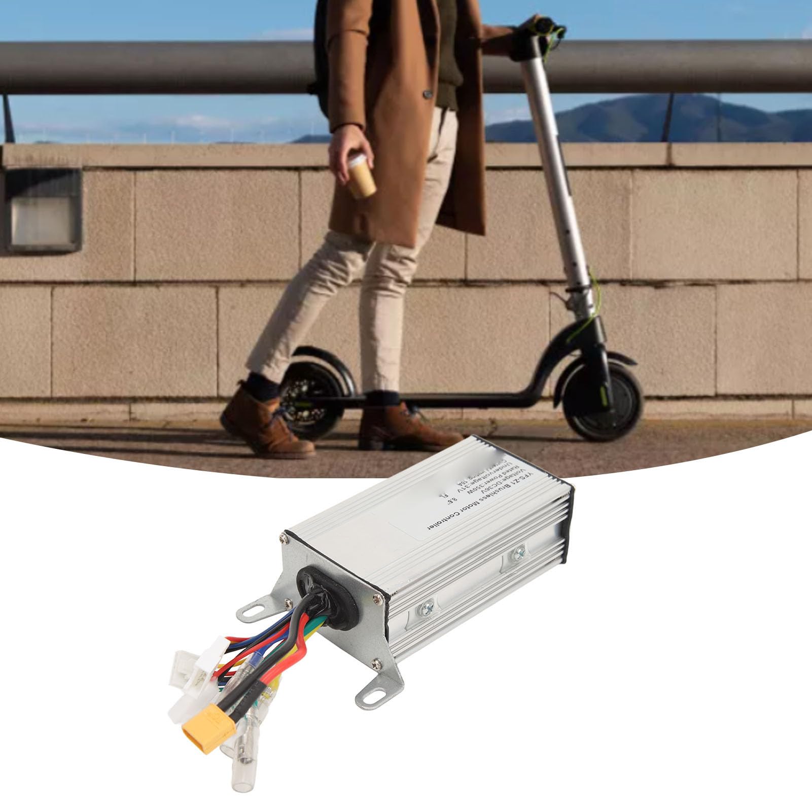 36V 350W Brushless Motor Controller - Sensitive Speed Control for Electric Scooters & E-Bikes | High Efficiency Energy Saving | Perfect for Commuting, Urban Travel & Last-Mile Delivery