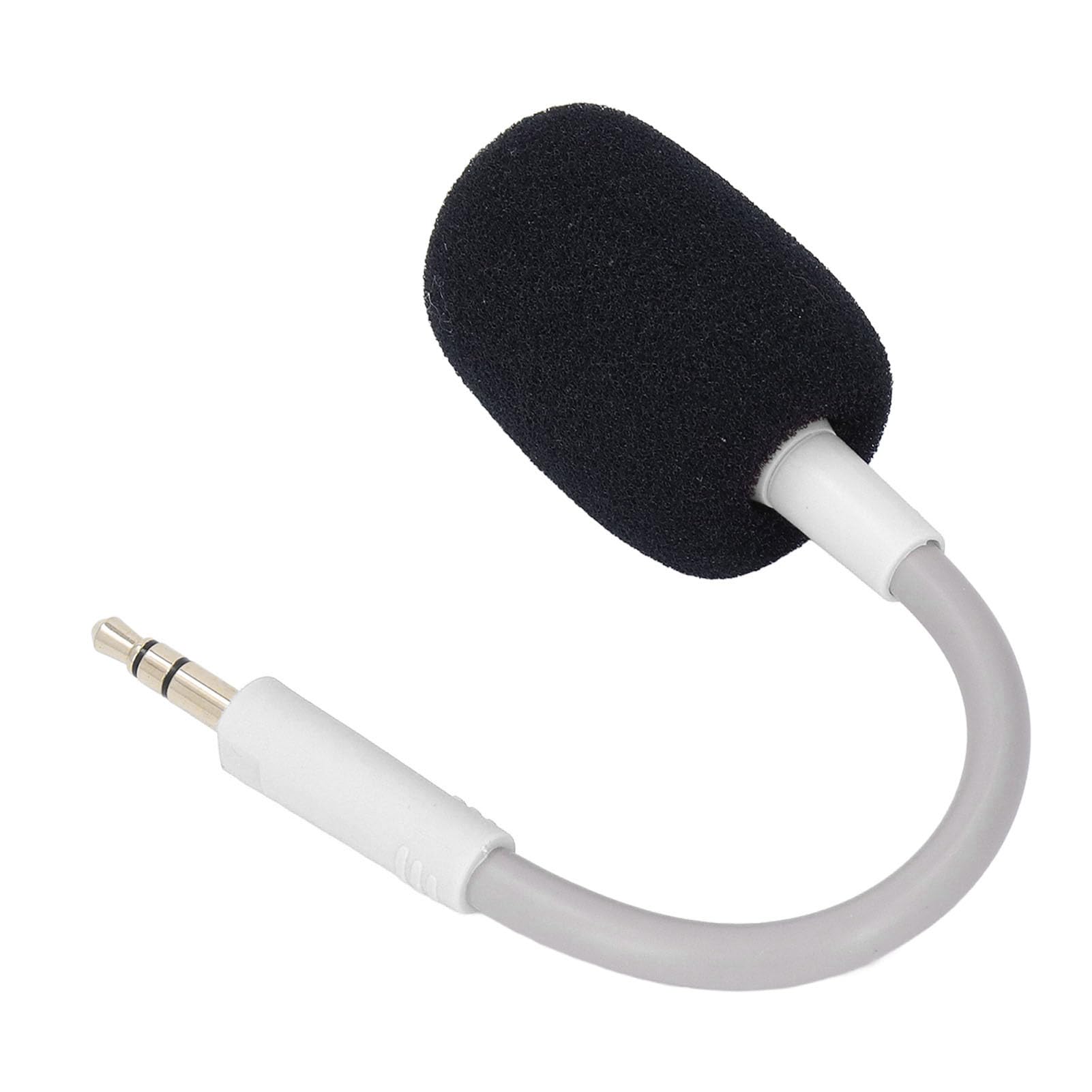 Yunseity Wireless Gaming Headset Microphone Replacement - 3.5mm Plug with OFC Core for PC, PS4, Xbox (White) - Perfect for Online Gaming, Streaming & Voice Chat