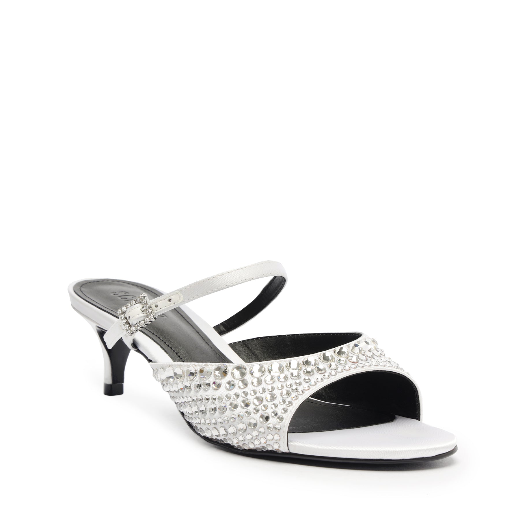 Louise Low Satin Sandal - Women's Comfortable Dress Sandals for Wedding & Evening Events | Elegant Satin Strappy Heels for Prom, Party & Special Occasions