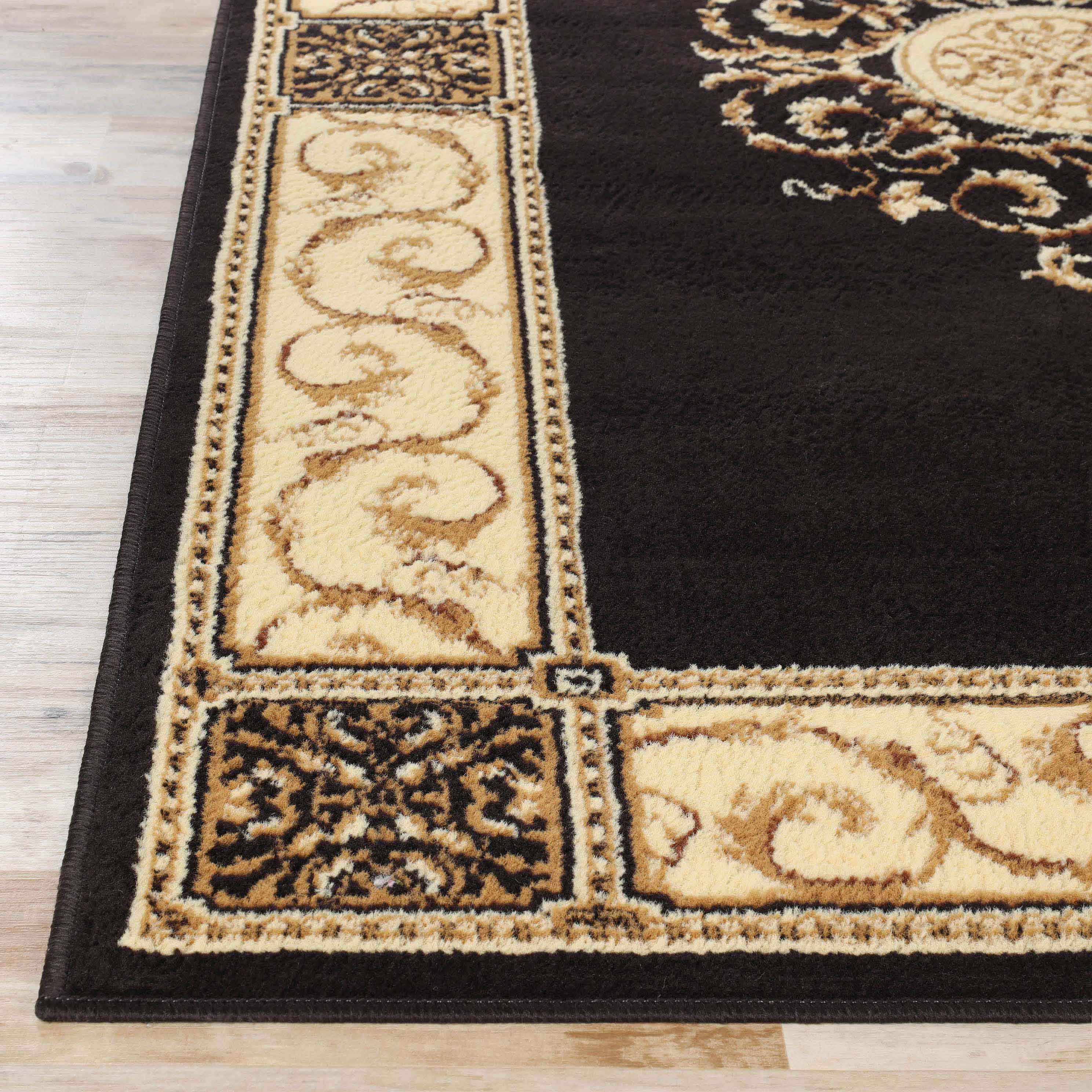 Large Medallion Modern Bohemian Indoor Area Rug or Runner - Perfect for Living Room, Bedroom, and Hallway Decor