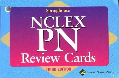 Springhouse NCLEX-PN Review Cards - Comprehensive Nursing Exam Prep Flashcards (2004) | Perfect for Nursing Students & PN Test Preparation