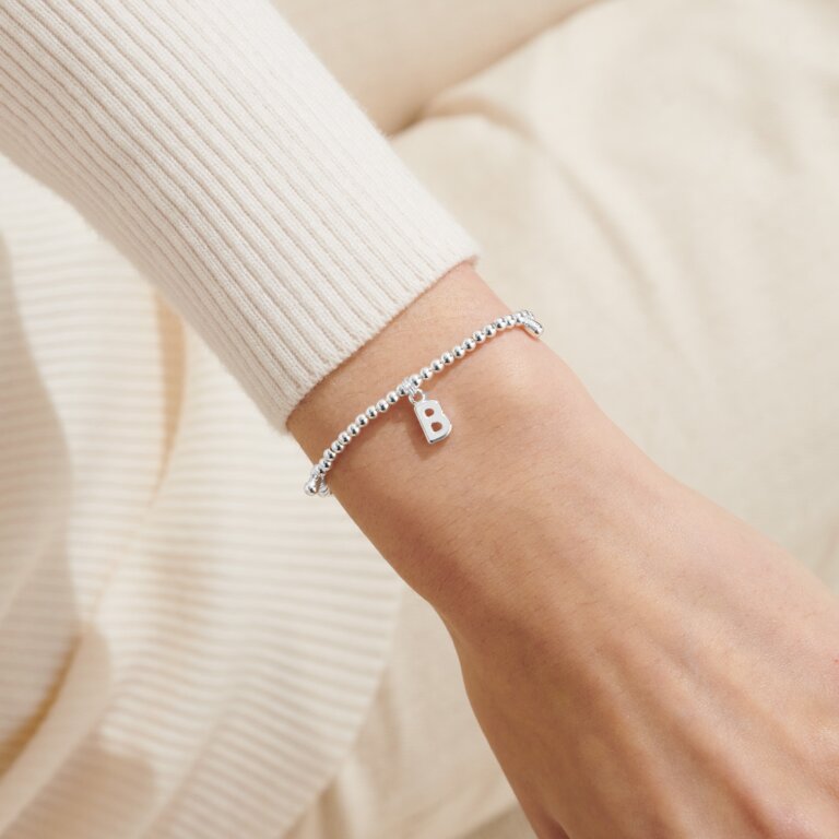 Joma Jewellery Alphabet 'B' Bracelet - Stylish Initial Letter Charm Bracelet for Women, Perfect for Gifts, Everyday Wear & Special Occasions