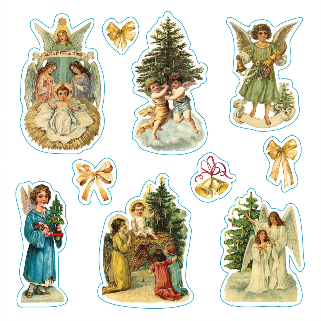 Christmas Sticker Book for Kids - Holiday Scrapbooking, DIY Greeting Cards & Party Decorations - 50+ Festive Stickers for Crafts, Gifts & School Projects
