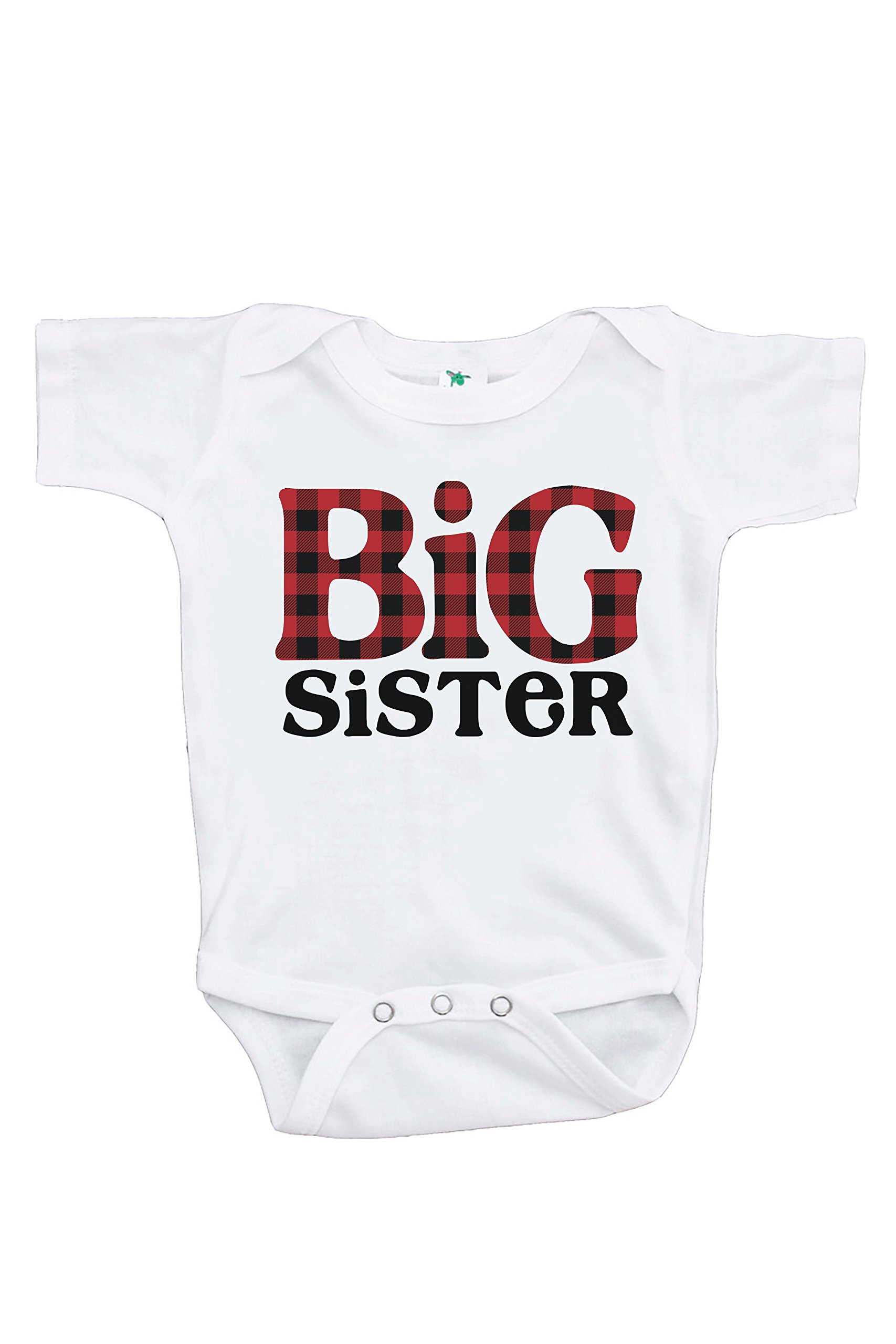 7 Ate 9 Apparel Girls' Big Sister One-Piece Romper - Cute Matching Outfits for Siblings & Family Photos