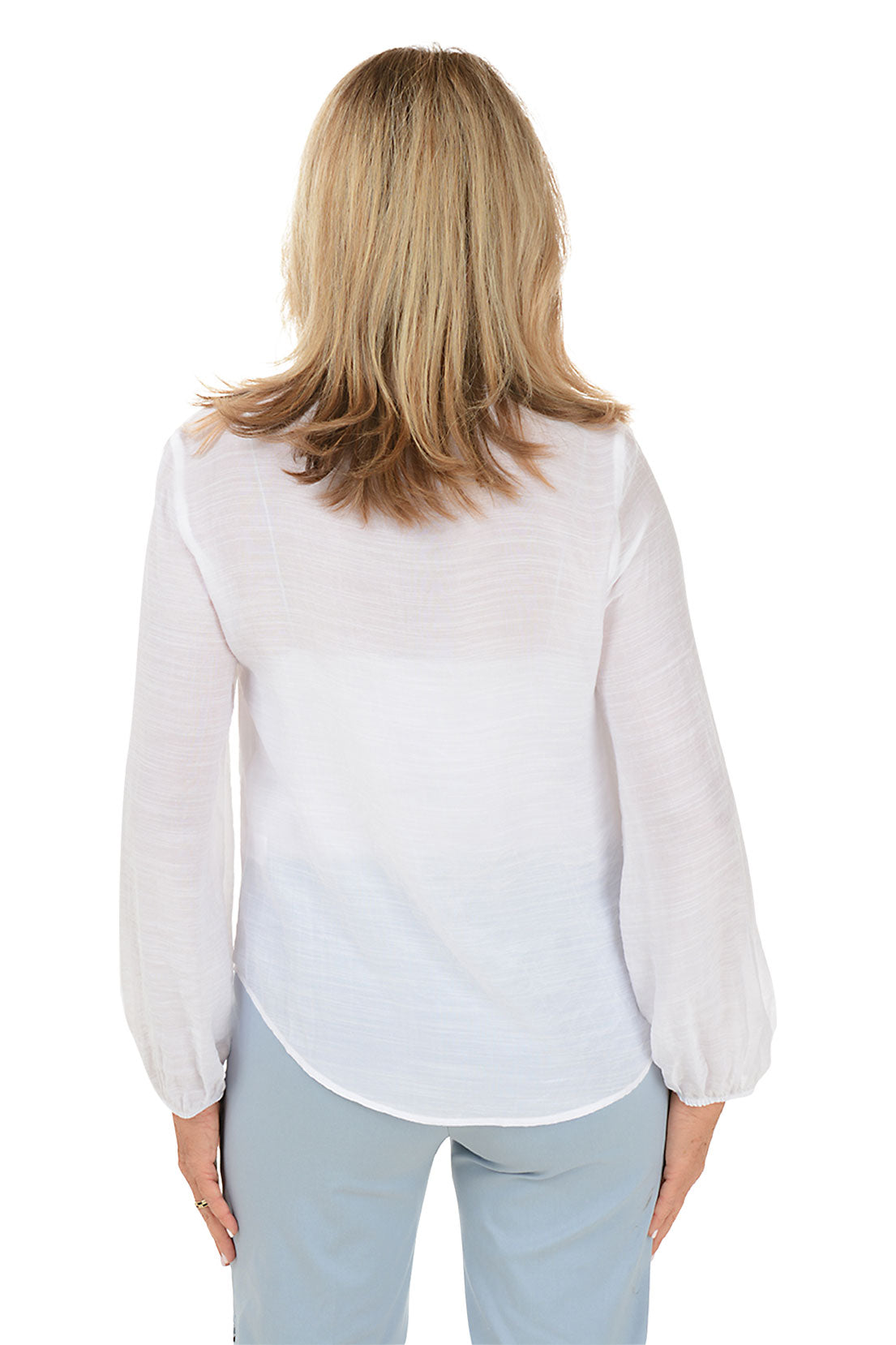 Stylish Eyelet Detail Pleated Blouse for Women | Trendy Casual & Office Wear | Perfect for Spring & Summer Outfits