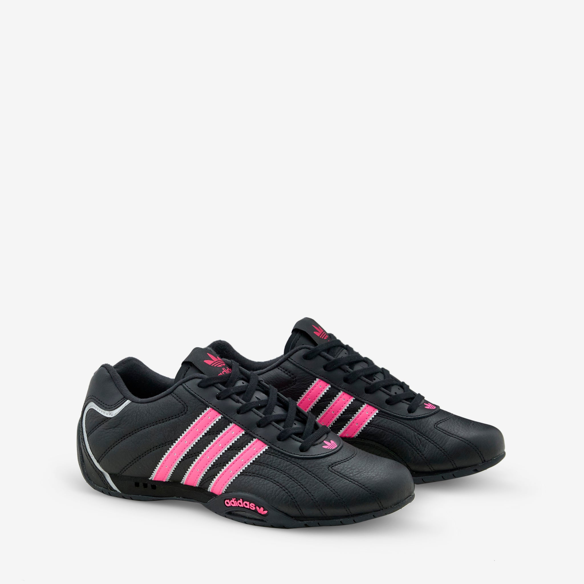 Women's Adidas Adi Racer Lo Sneakers - Core Black/Lucid Pink/Silver Metallic | Lightweight Running Shoes for Women | Perfect for Gym, Jogging & Casual Wear