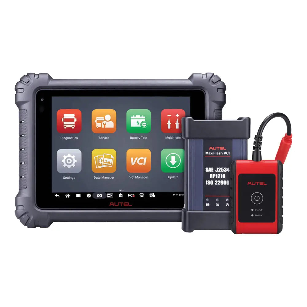 Autel MaxiSYS MS909CV Heavy Duty Diagnostic Scanner for Trucks, Construction & Agricultural Equipment | Professional OBD2 Scanner for Fleet Maintenance & Repair | Works with Diesel Engines & Commercial Vehicles