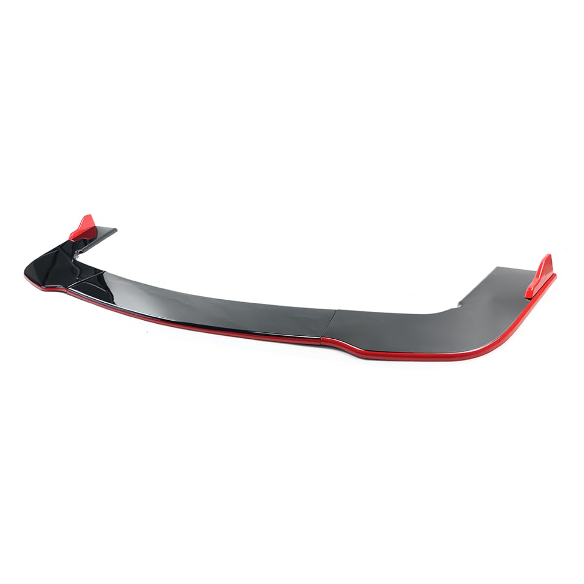 Glossy Black & Red Line Front Lip Splitter Spoiler Kit for Dodge Challenger SXT/SRT/Hellcat (2012-2022) - 3PC Bumper Lip Set - Aggressive Styling & Street Performance Upgrade