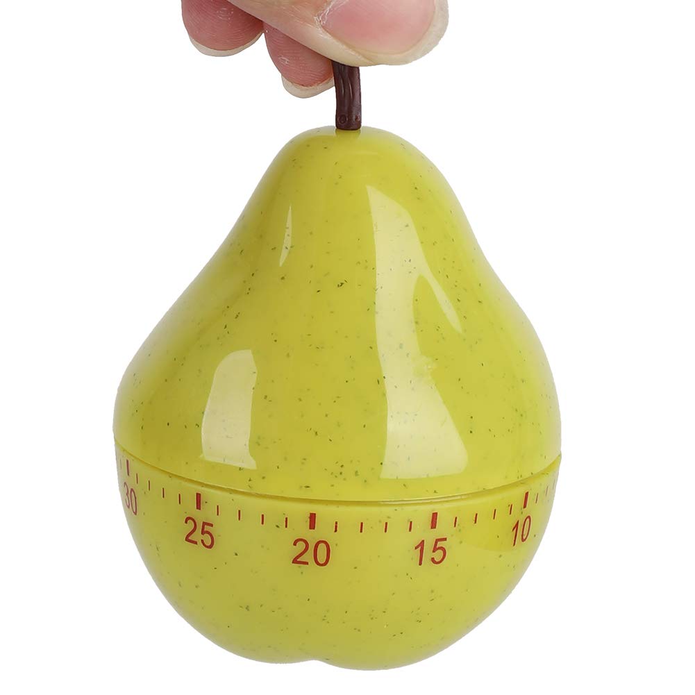 60 Minute Orange-Shaped Mechanical Kitchen Timer - Cartoon Design for Cooking, Baking, Classroom & Restaurant Use