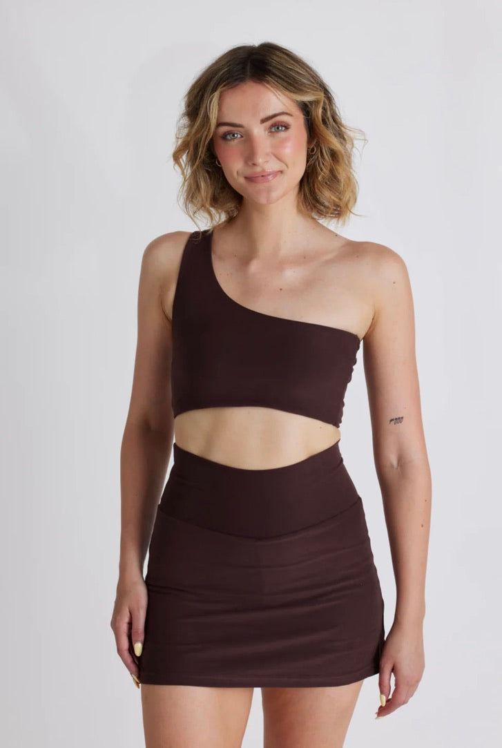 Chic Chai One Shoulder Top for Women - Trendy Off-Shoulder Blouse for Party & Night Out - Perfect for Date Night, Clubwear, and Summer Fashion