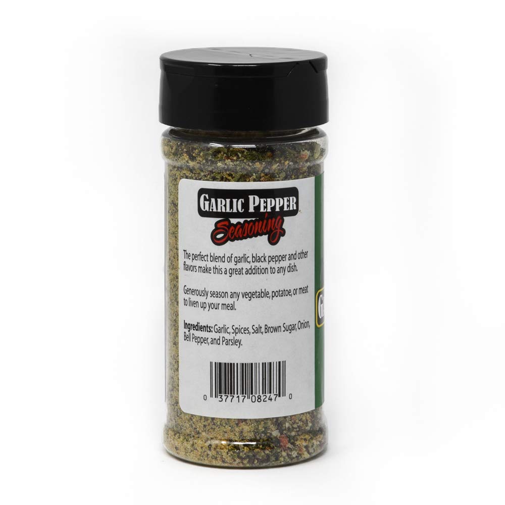 Zach's Premium Garlic Pepper Seasoning 5 oz | All-Natural Spice Blend for Cooking | Perfect for Grilling, Roasting & Seasoning Meats