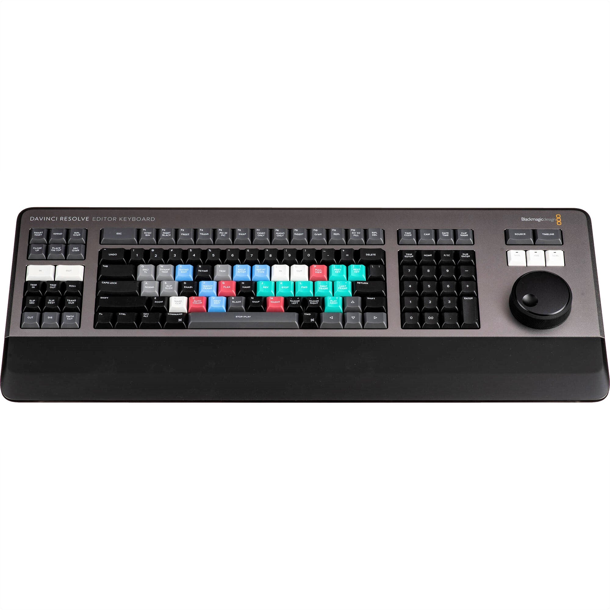 Blackmagic Design DaVinci Resolve Editor Keyboard with Software - Professional Video Editing Keyboard for Film & Post-Production | Perfect for Color Grading, Editing & Finishing in DaVinci Resolve Studio