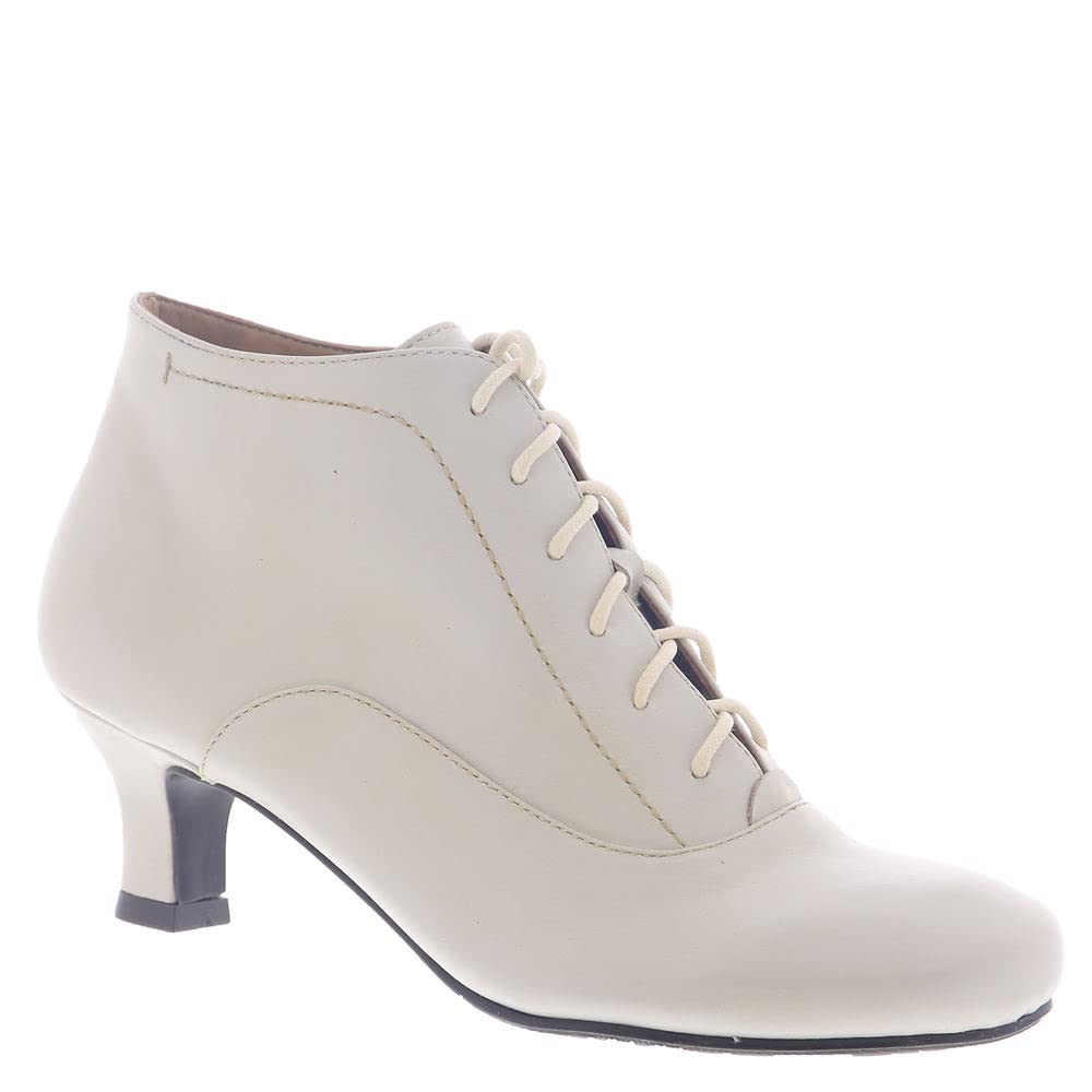 Masseys Women's Sam Lace-Up Leather Bootie - Stylish Ankle Boots for Casual Outfits, Office Wear & Fall Fashion